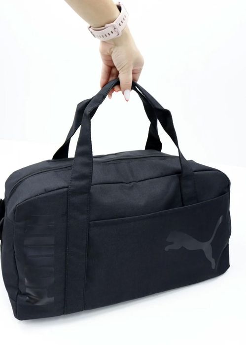 Спортивная дорожная черная сумка Puma / сумка мужская в спортзал