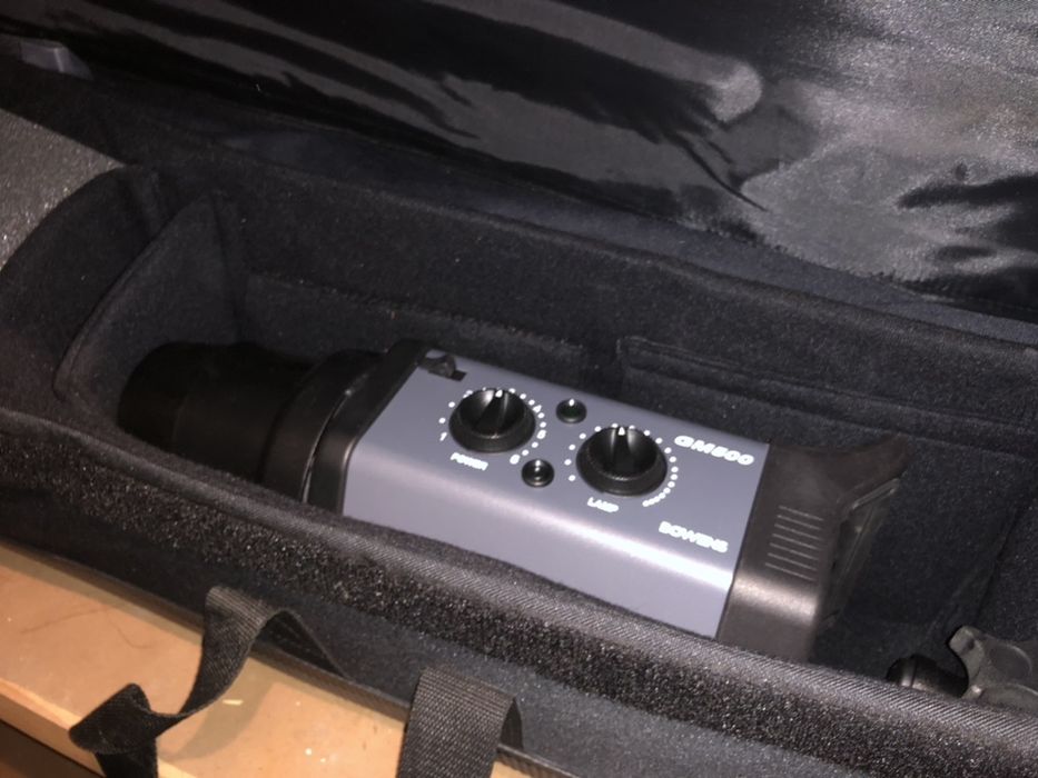 Kit fotográficocabeça 500 BOWONES um tripé uma sombrinha cab e somb