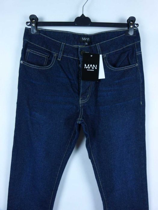 Boohoo Man straight jeans spodnie dżins z metką / 30R - S