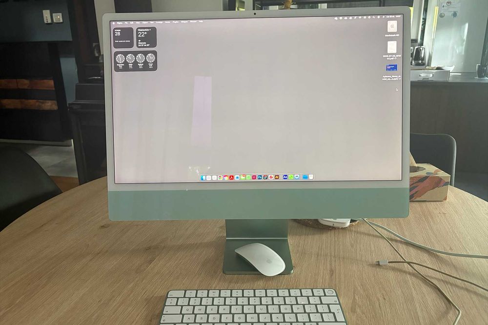 Apple iMac 24” M1 8/512 GB zielony + klawiatura i mysz