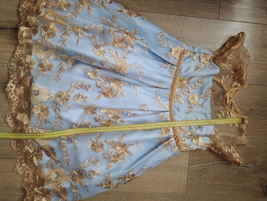 Сукня святкова фатин золотий