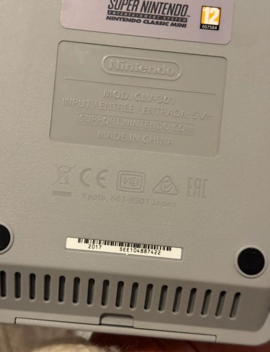 Super nintendo mini com 21 jogos