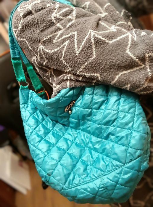 Сумка, торба, тканевая, на плечо, для спорту.