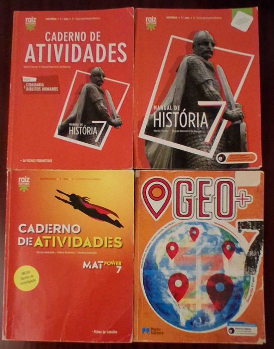 Manuais / Cadernos Atividades 7 Ano
