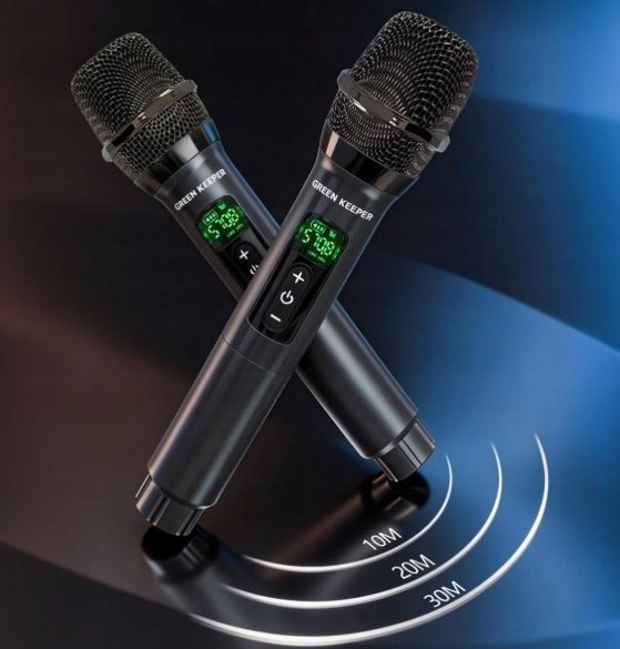 Green Keeper Karaoke Gkd61 2 Bezprzewodowymi Mikrofonami 400 W Uszkodzony
