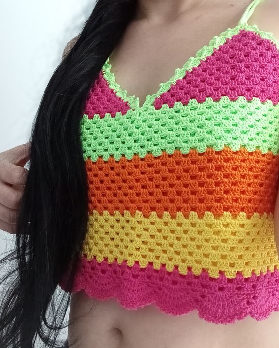 Top crochê verão