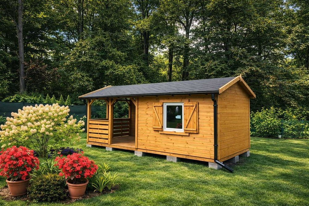 Domek ogrodowy drewniany 3x6 | producent | nowoczesny | transport