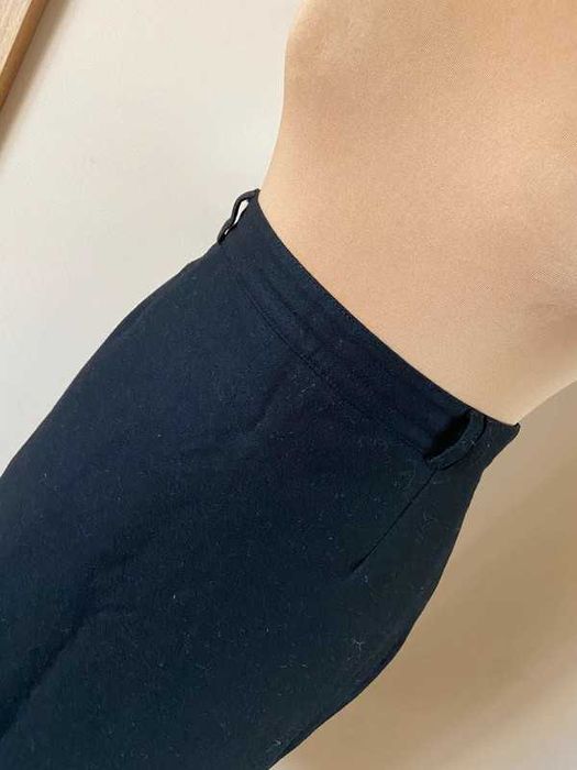 42 44 wool bauer welna midi do kolan spodnica basic capsule