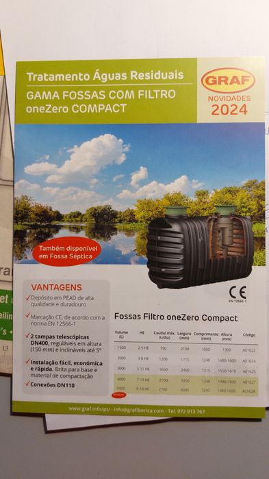 fossa septica 3000L com prefiltro graf  890.00€+iva