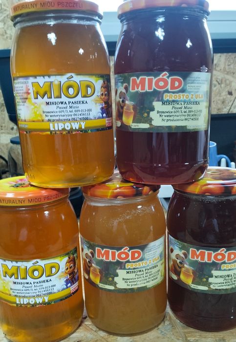 Miód spadziowo-lipowy z własnej pasieki