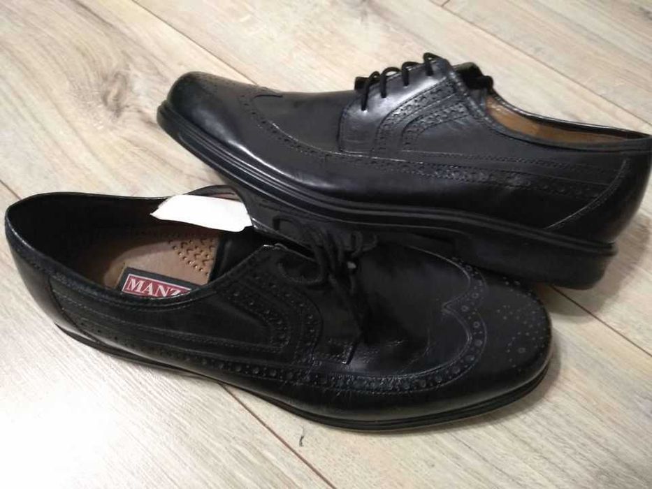 Manz Germany nowe buty Derby 44,5 UK 10 super buty skórzane