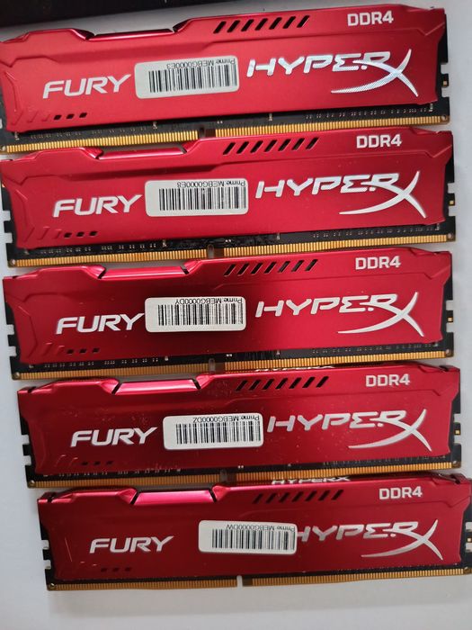 DDR 4 Kingston HyperX Fury Red 16 Gb