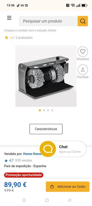 máquina de polir sapatos
