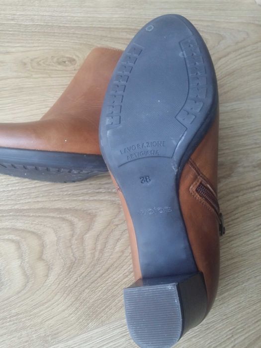 Buty wiosenne damskie  38 skórzane skóra naturalna