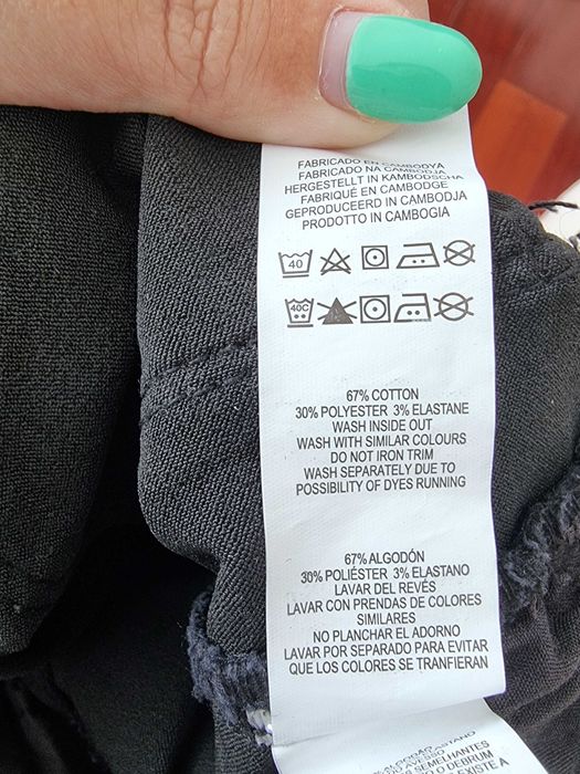 Calças justas de ganga escura Primark, tamanho 36