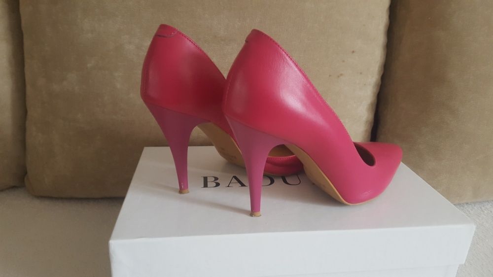 Buty Badura skóra różowa