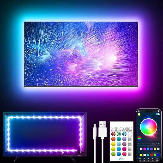 Oświetlenie Led RGB do TV do 80 cali synchronizacja z muzyką  637