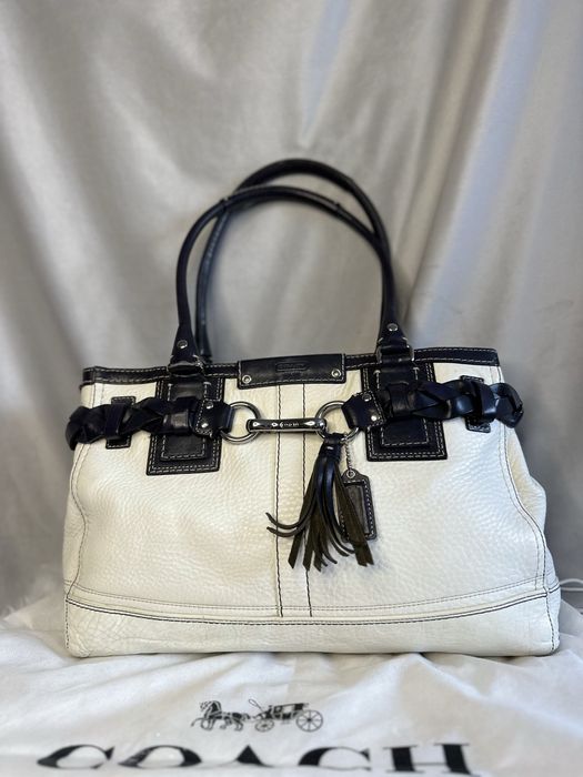 Шкіряна вінтажна сумка Coach оригінал