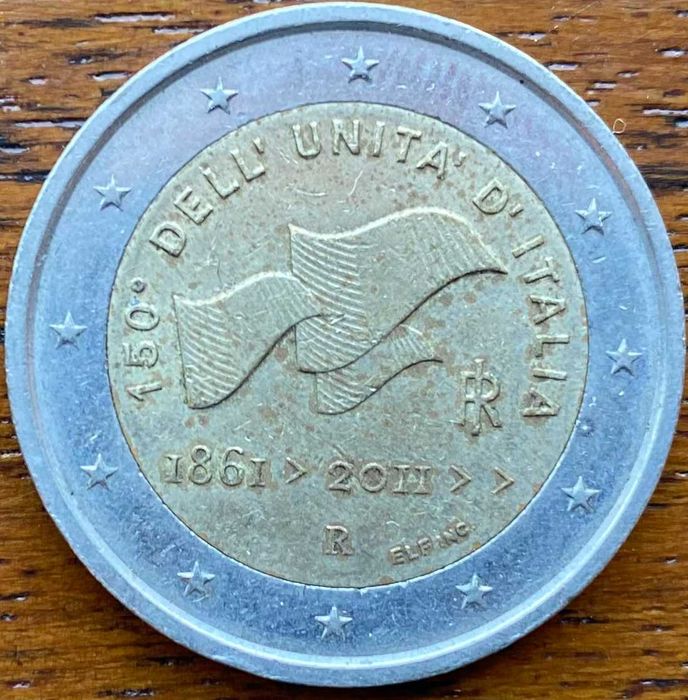 Moedas comemorativas Itália