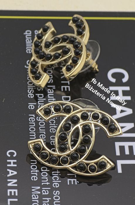 Kolczyki cc chanel 2cm