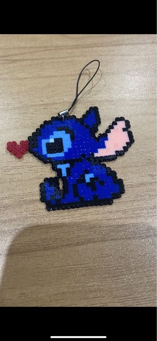 Porta chaves Stitch em fusion beads