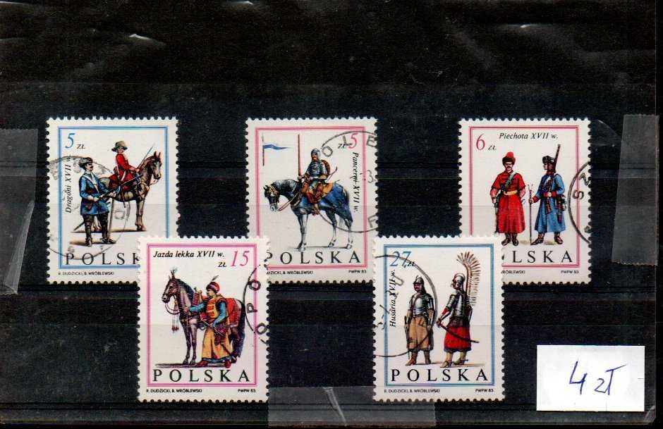 Znaczki Polska - Wojsko Jana III Sobieskiego