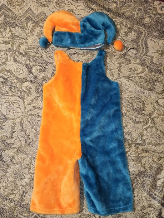 Карнавальный костюм  Джокера, скомороха, арлекина на 5-7 лет