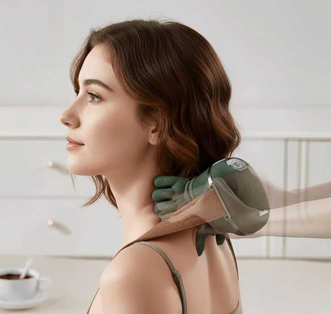 Професійний масажер для шиї та спини з підігрівом і 3 режими роботи