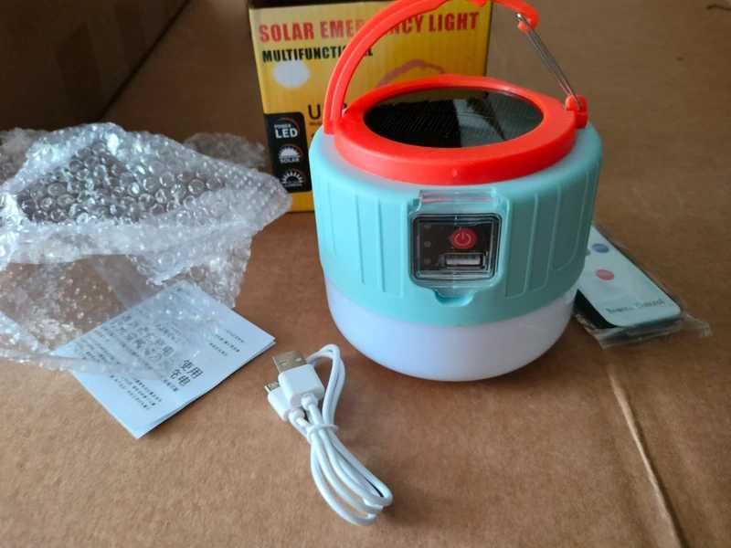 Solarna lampa cempingowa