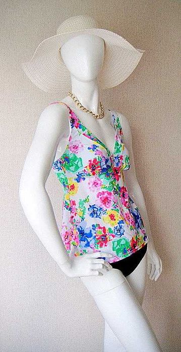 Strój Bikini Tankini M 38 75 B C Lascana kostium kąpielowy push up