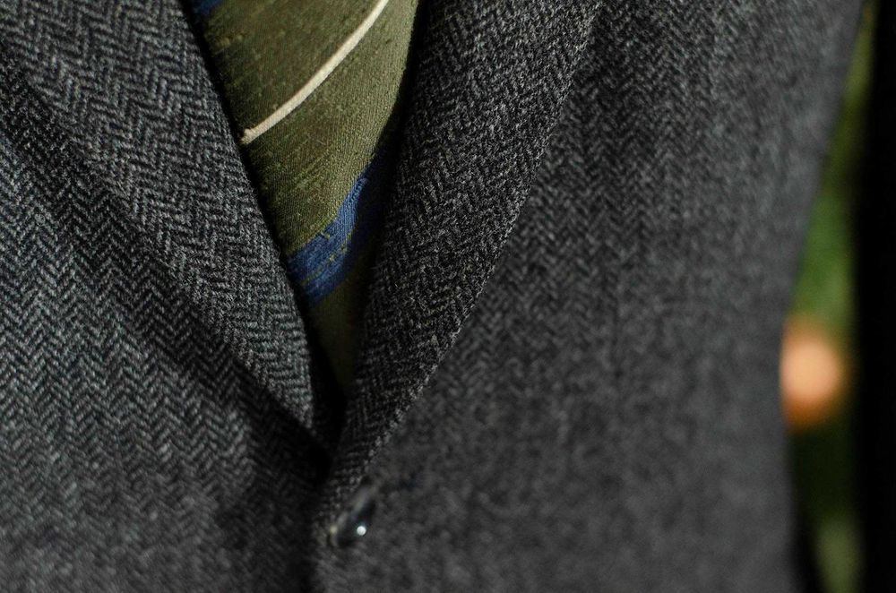 Marynarka tweedowa r48, 100% camelhair, wełna wielbłądzia, herringbone