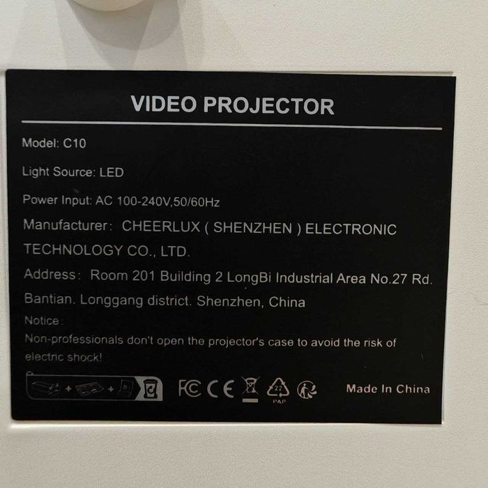Проектор Cheerlux C10 Google TV 1080P Full HD 300 ANSI