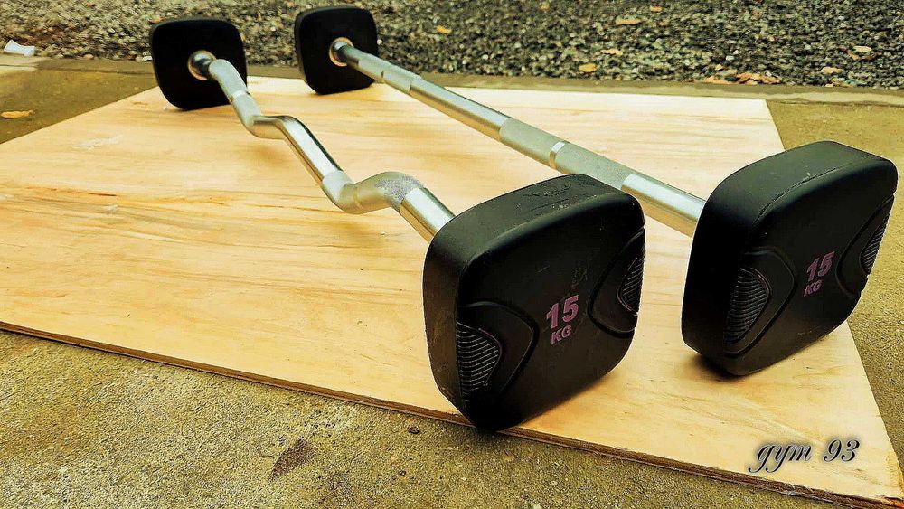 Zestaw 5 sztang przeciw toczeniowych kwadratowych giętych fiolet