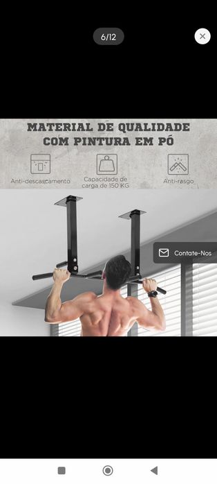 HOMCOM Ceiling Pull-Up Bar494659381578311680