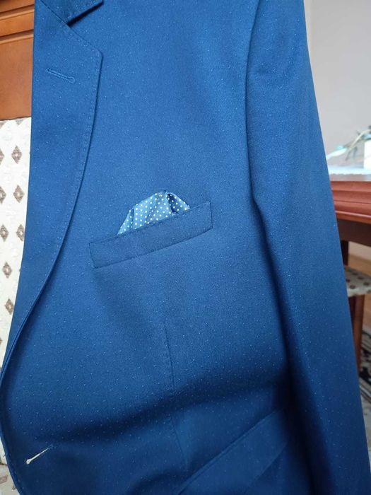 Garnitur męski młodzieżowy marynarka spodnie 176/108 studniówkę wesele
