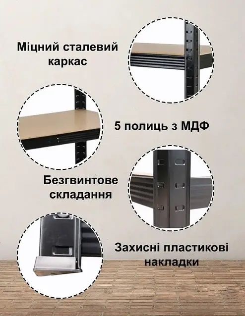 Металеві полички, етажерка каркасна, стеллаж сборный