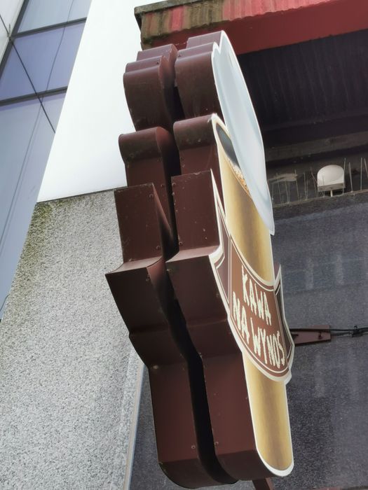 Reklama led Makieta zewnętrzna KAWA NA WYNOS kaseton