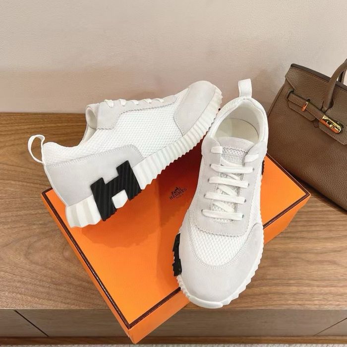 Кросівки Hermes білі сітка у фірмовому пакуванні