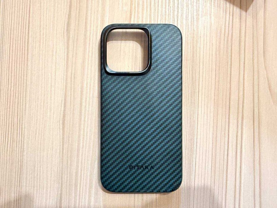 Чохол Pitaka MagEZ Case 4 для iPhone 15 Pro (Black/Blue Twill)