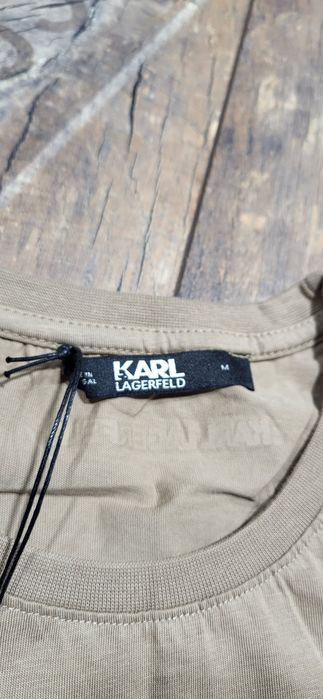 Karl ludzik beżowy long meski longsleeve bawełna premium M
