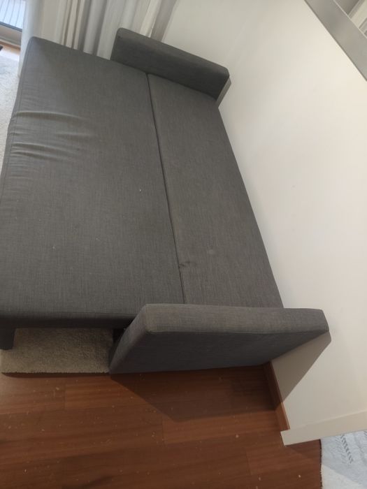 Sofá cama 3 lugares IKEA com poltrona vintage