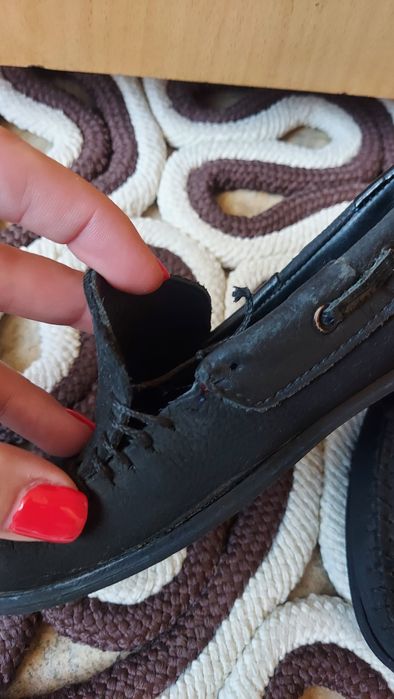 Чорні мокасини хлопчику 28 розмір