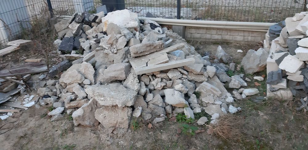 gruz betonowy, gruz z pustaka