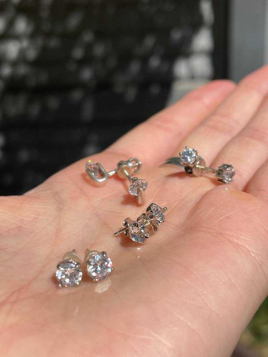 Сережки срібло пусети, гвоздики