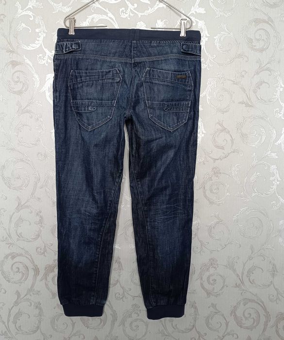 р 12 / євро 40 / 46-48 стильні сині джогери джинси штани бойфренди River Island