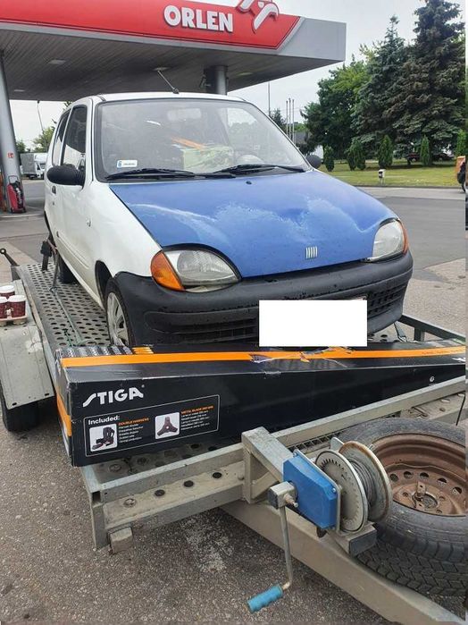 Fiat Seicento 1.1 benzyna kolor biały przeznaczony na części