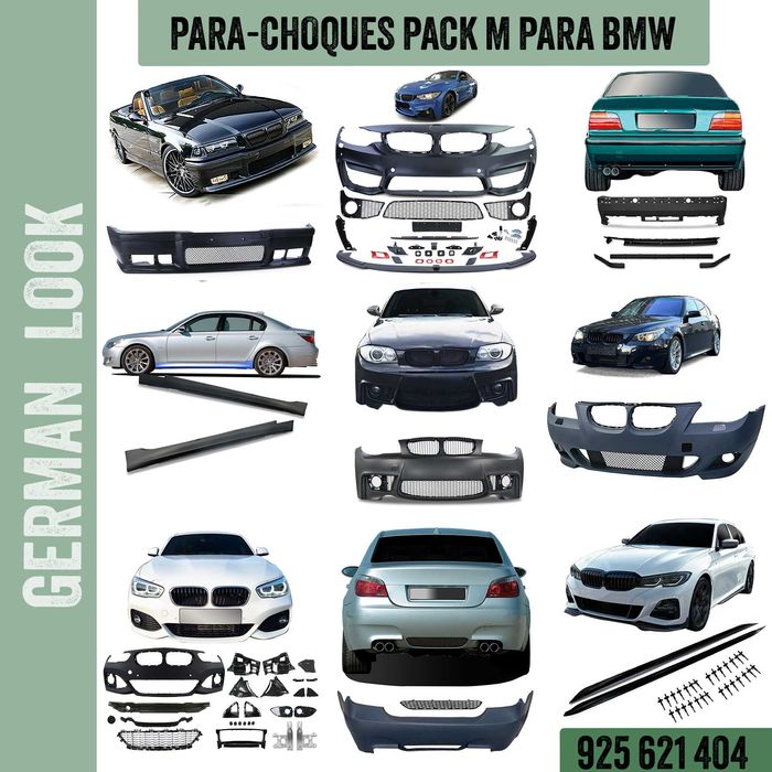 Para choques para BMW Série 1 2 3 4 5 Pack M M1 M2 M3 M4 M5 M-teck