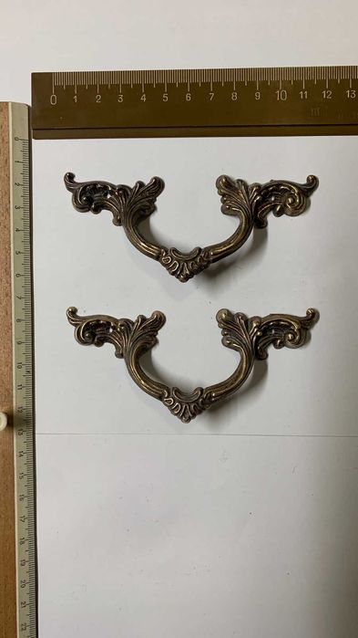 ручки мебельные винтажные средние бронза разные (в ассортименте) №3