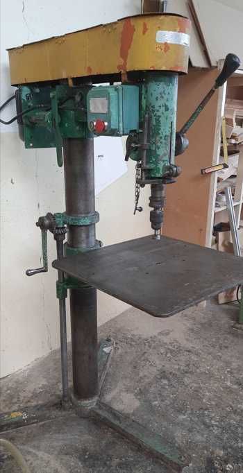 wiertarka słupowa, strugnica, stół do szlifowania