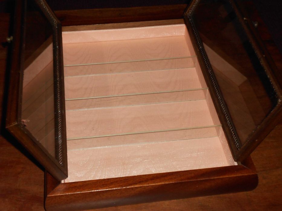 Expositor parede vitrine vitrina coleccao miniaturas madeira vidro